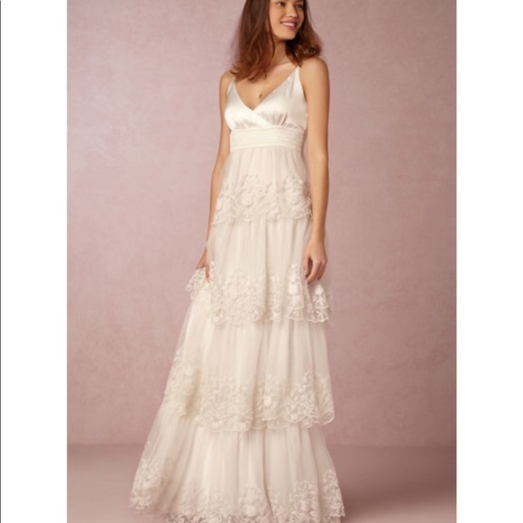BHLDN Dresses & Skirts - Cadela Zora wedding gown Boho ivory 4